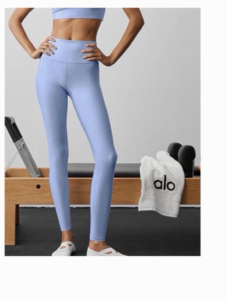 Alo Women’s 7/8 High-Waist Airlift Legging In Light Provence Blue Size S